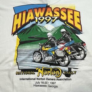 Norton Motorcycles Rally Vintage 90s Single Stitch T Shirt Large Rare !